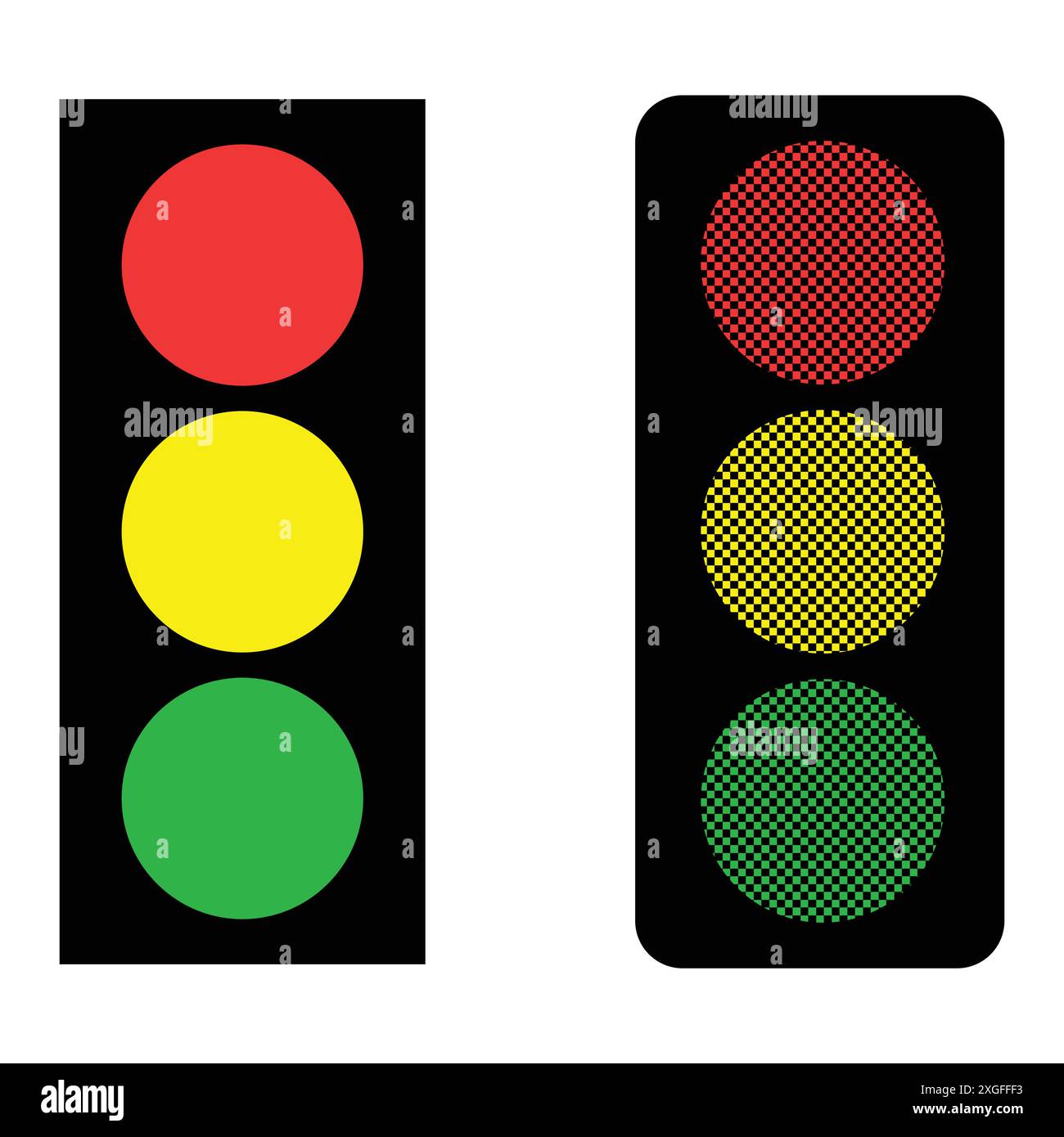 Illustrazioni dei semafori per qualsiasi scopo Illustrazione Vettoriale