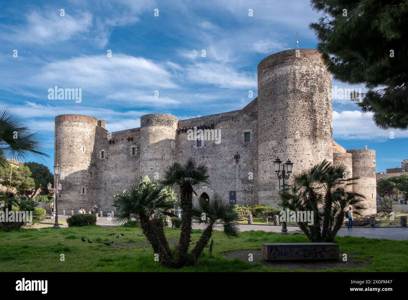 Castello Ursino o Castello Ursino a Catania, Italia Foto Stock