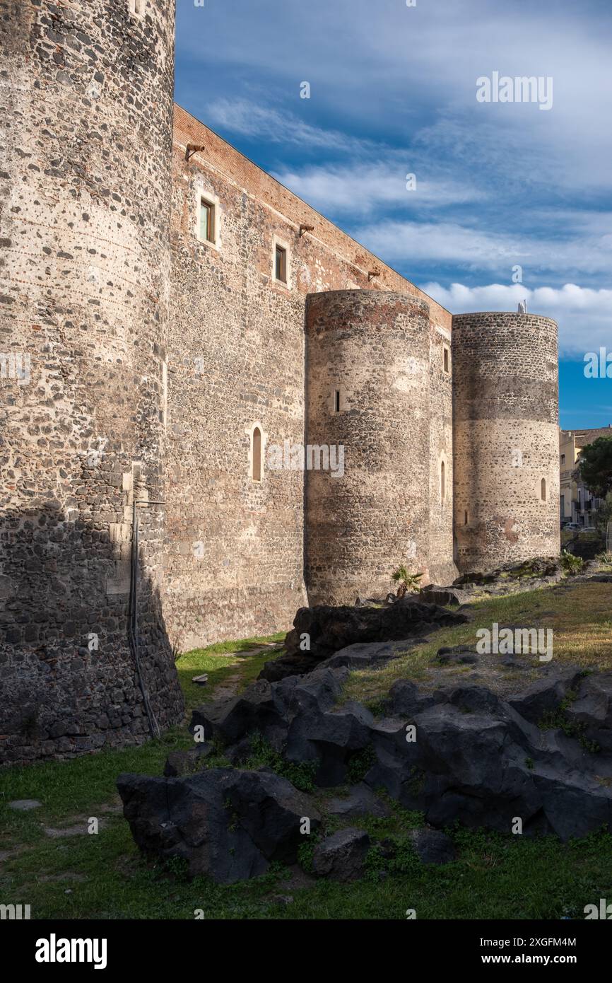 Castello Ursino o Castello Ursino a Catania, Italia Foto Stock