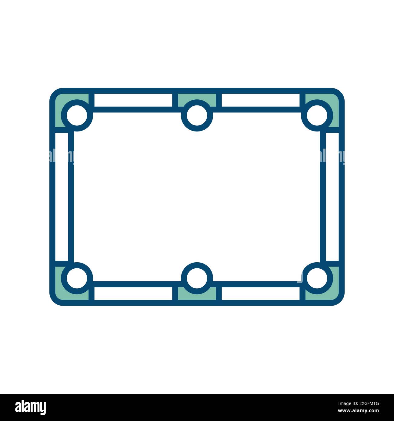 modello di disegno vettoriale icona biliardo su sfondo bianco Illustrazione Vettoriale