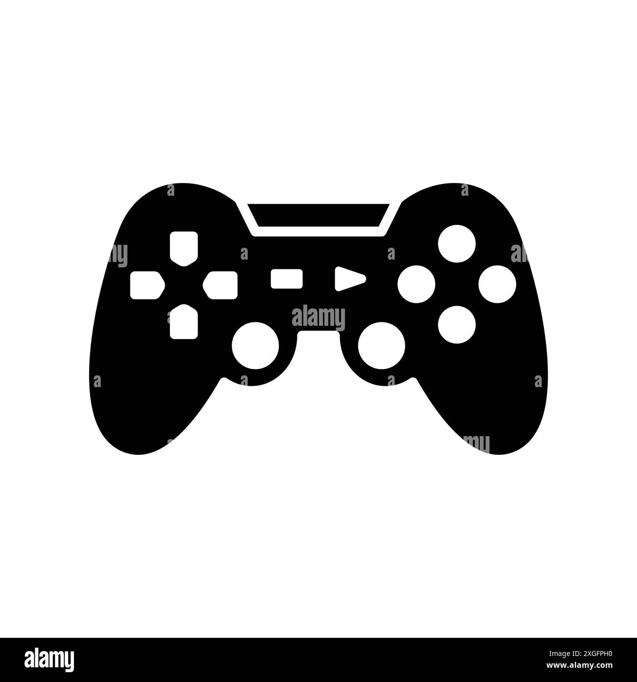 modello di disegno vettoriale dell'icona del controller di gioco su sfondo bianco Illustrazione Vettoriale