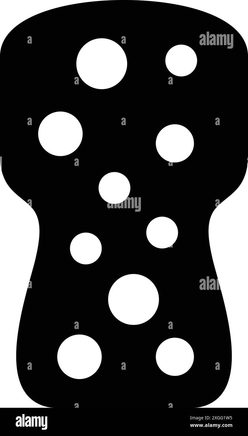 Icona per sughero, vino Illustrazione Vettoriale