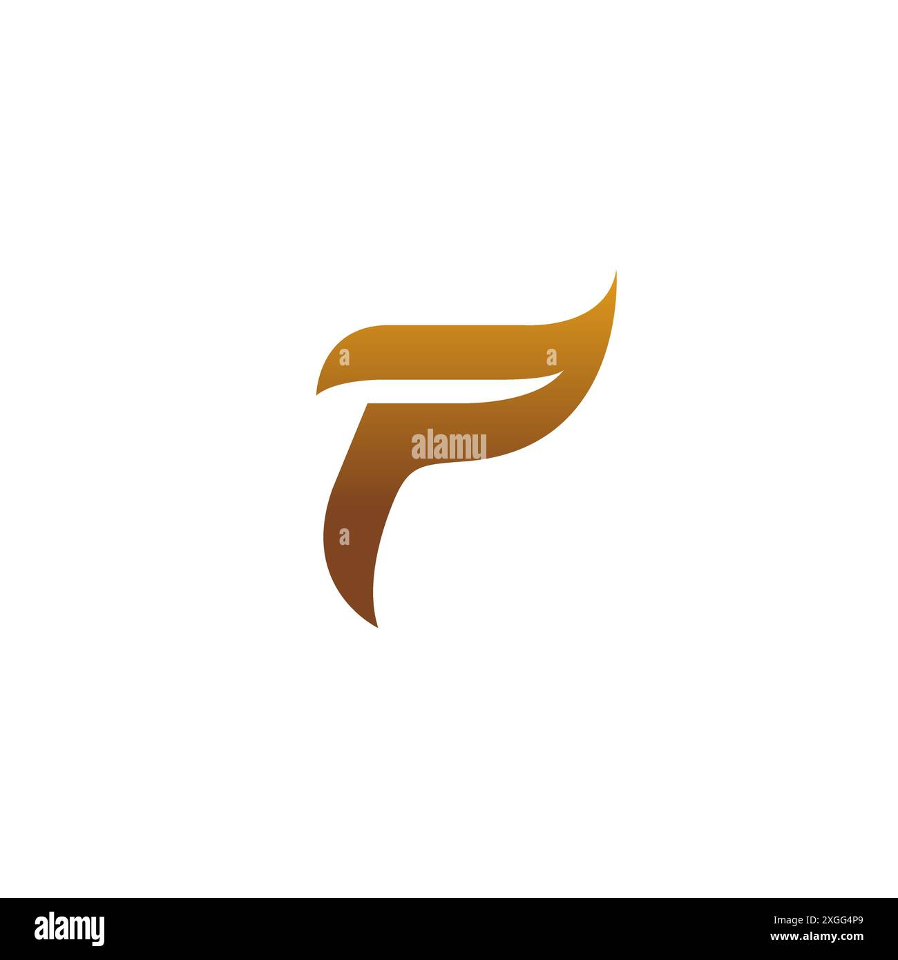 Design del logo Letter P. P vettore iniziale del logo Illustrazione Vettoriale