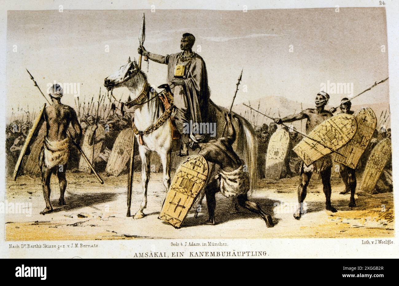 Geografia / viaggi, Ciad, persone, capo dell'Impero Kanem, ULTERIORI-DIRITTI-CLEARANCE-INFO-NOT-AVAILABLE Foto Stock