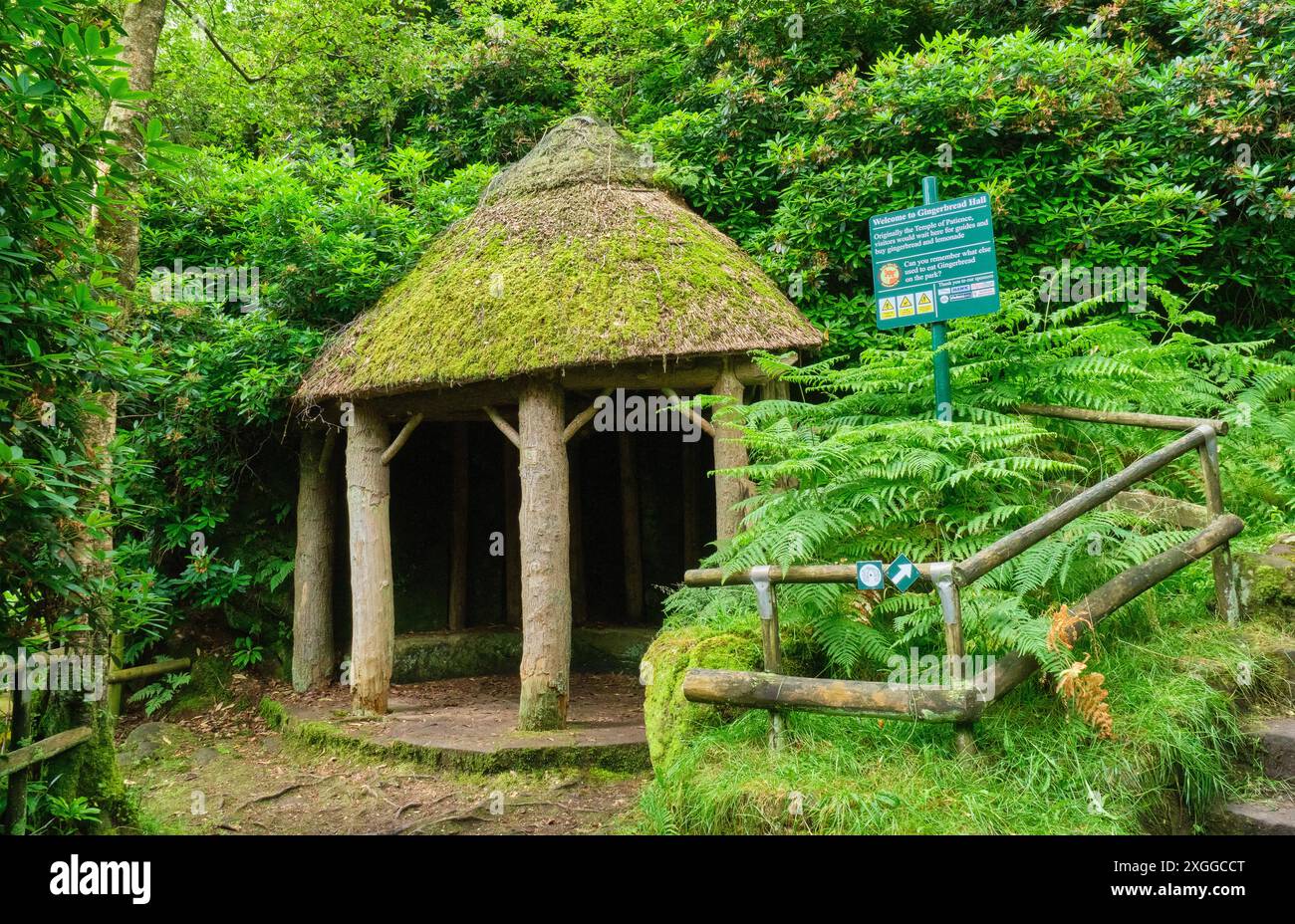 La Gingerbread Hall a Hawkstone Follies, Hawkstone Park, Weston-under-Redcastle, Shrewsbury, Shropshire Foto Stock