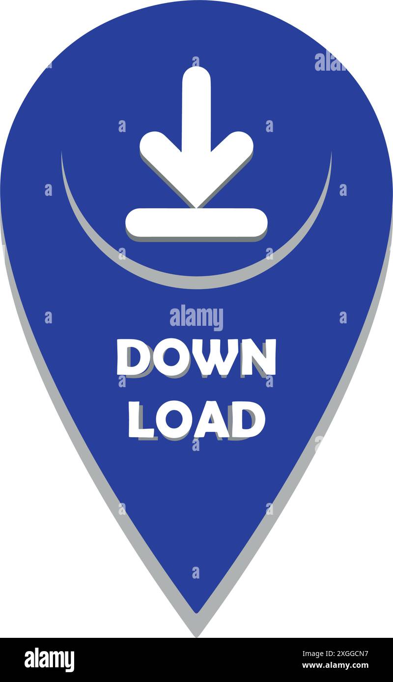 icona di download Illustrazione Vettoriale