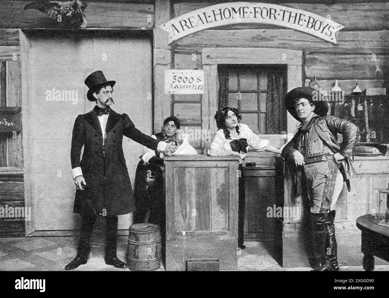 teatro/teatro, opera, "la fanciulla del West", di Giacomo Puccini, DIRITTI AGGIUNTIVI-CLEARANCE-INFO-NON-DISPONIBILI Foto Stock