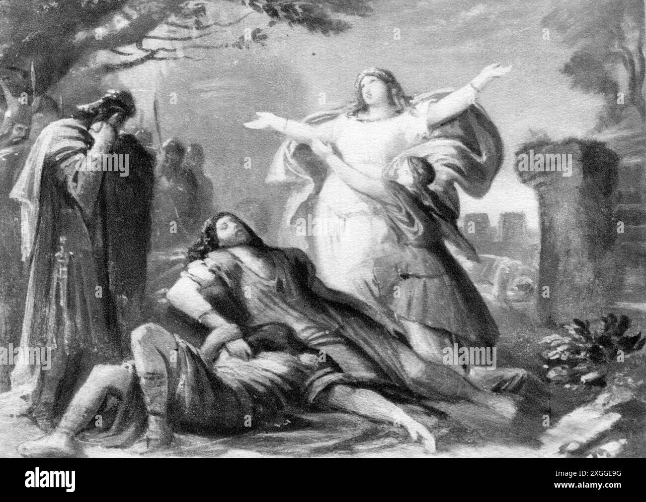 teatro/teatro, opera, "Tristano e Isotta", di Richard Wagner, prima mondiale, terzo atto, scena di chiusura, il COPYRIGHT DELL'ARTISTA NON DEVE ESSERE CANCELLATO Foto Stock