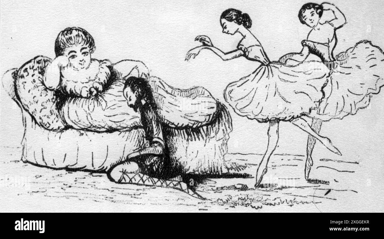 teatro/teatro, opera, 'Tannhaeuser', di Richard Wagner, prima parigina, CARICATURA, IL COPYRIGHT DELL'ARTISTA NON DEVE ESSERE CANCELLATO Foto Stock