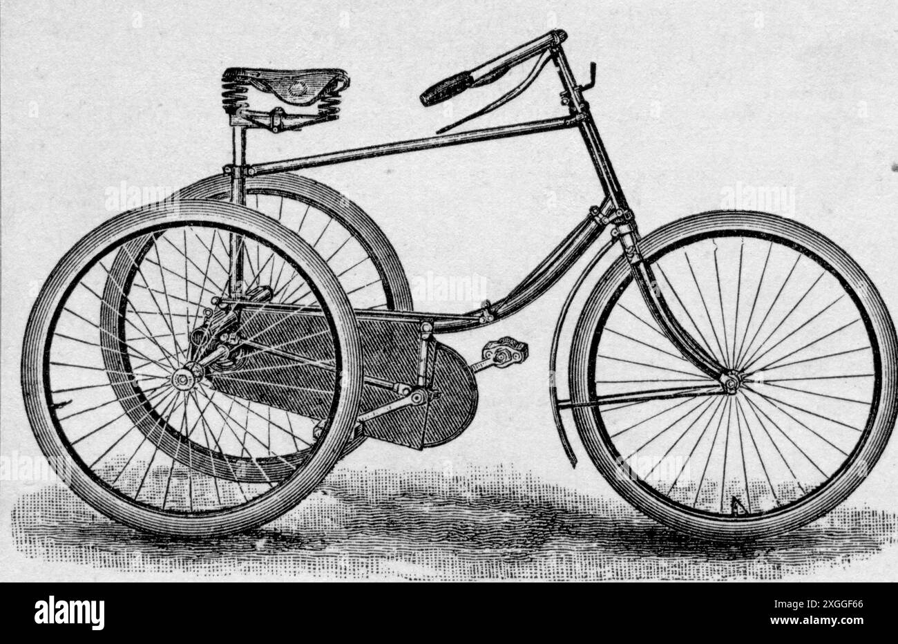 Trasporto / trasporto, biciclette, triciclo, incisione in legno, Brockhaus Konversations-Lexikon, QUATTORDICESIMA EDIZIONE, IL COPYRIGHT DELL'ARTISTA NON DEVE ESSERE CANCELLATO Foto Stock