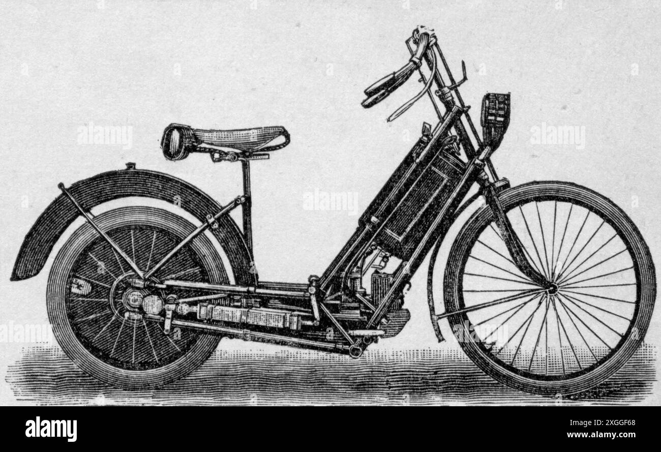 Trasporto / trasporto, motocicli, motocicli, biciclette, incisione in legno, Brockhaus Konversations-Lexikon, IL COPYRIGHT DELL'ARTISTA NON DEVE ESSERE CANCELLATO Foto Stock