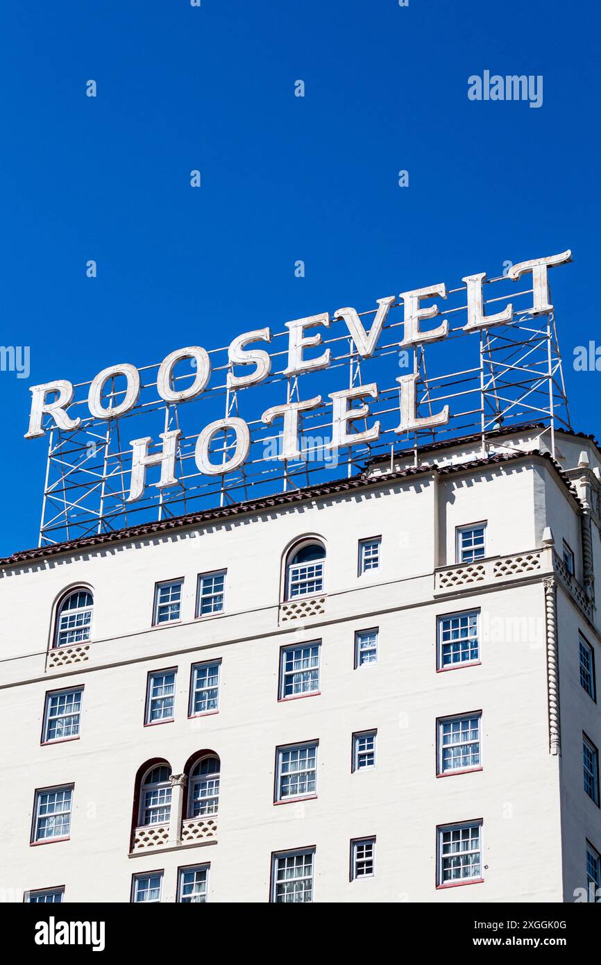 L'Hollywood Roosevelt Hotel Los Angeles California Foto Stock