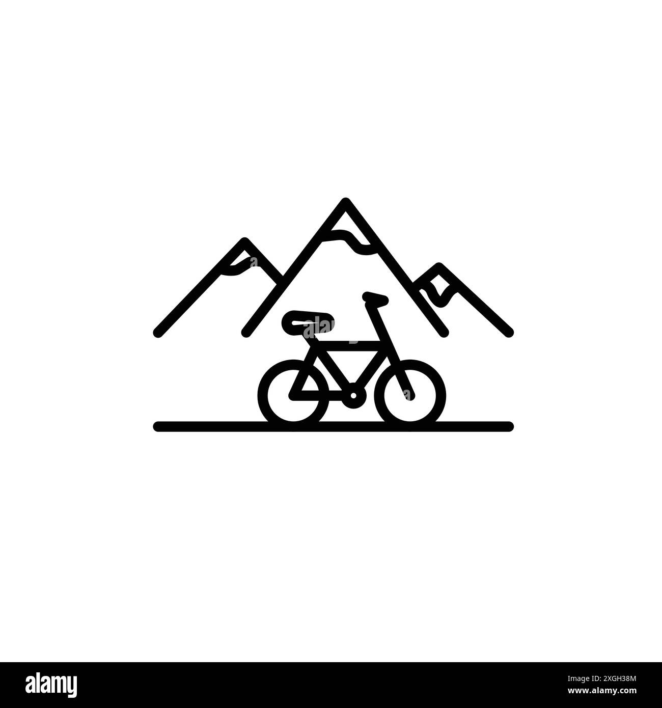 Set di logo vettoriale icona della montagna o gruppo pacchetto Illustrazione Vettoriale