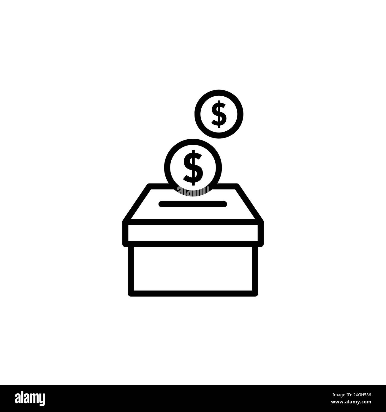 Donare la collezione di set di logo Icon Vector o il gruppo di pacchetti Illustrazione Vettoriale