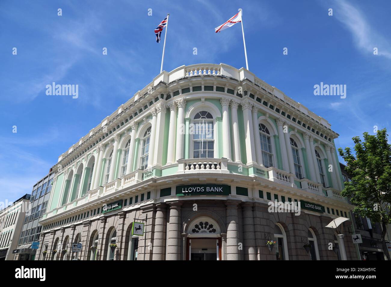 Lloyds Bank a Saint Helier Foto Stock