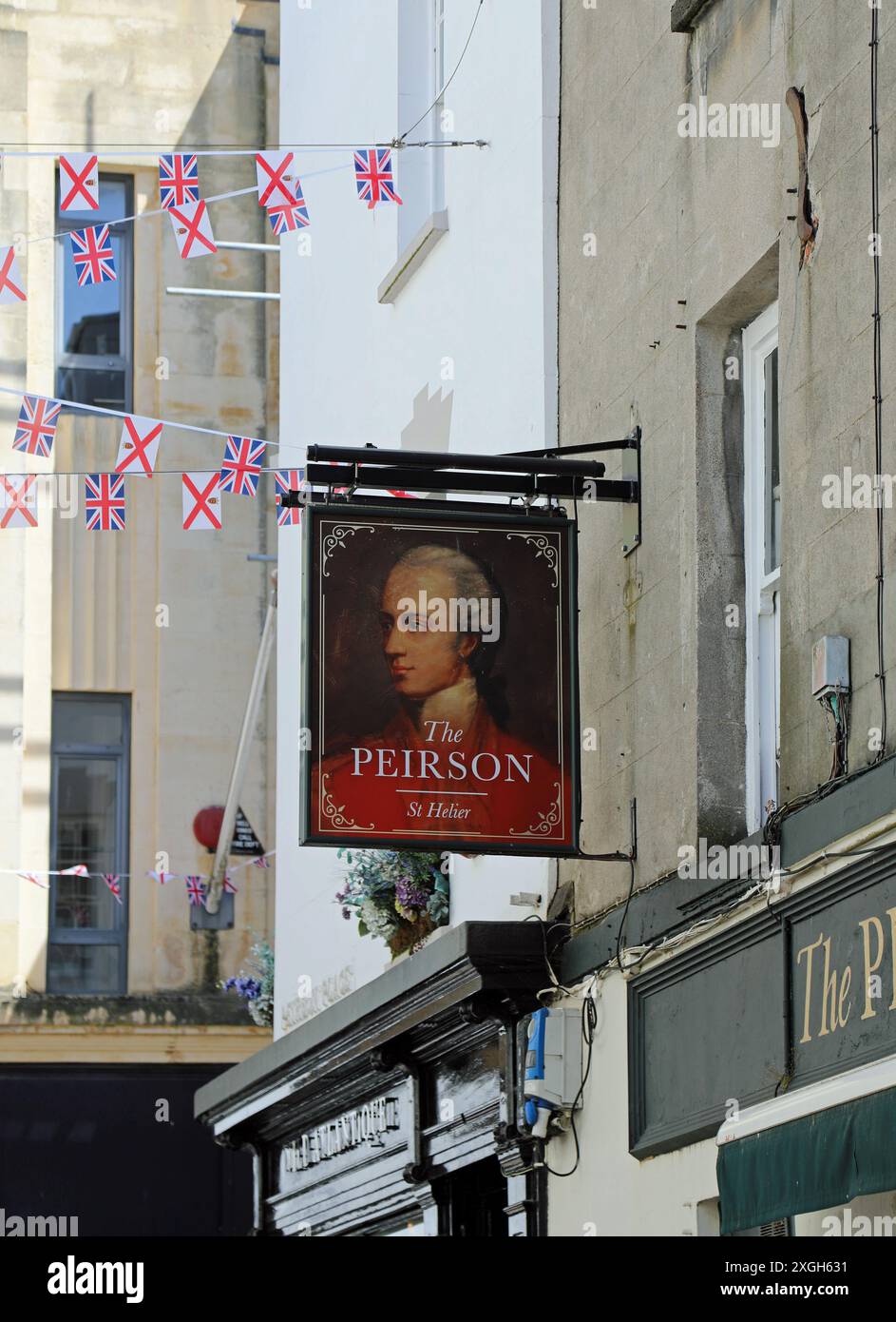 Il pub tradizionale Peirson a Saint Helier Foto Stock