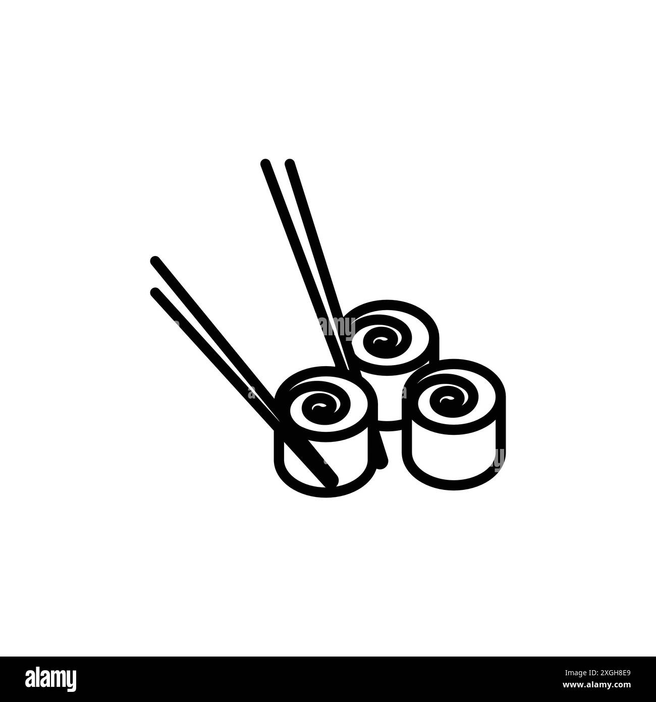 Set di logo vettoriale icona sushi o gruppo pacchetto Illustrazione Vettoriale