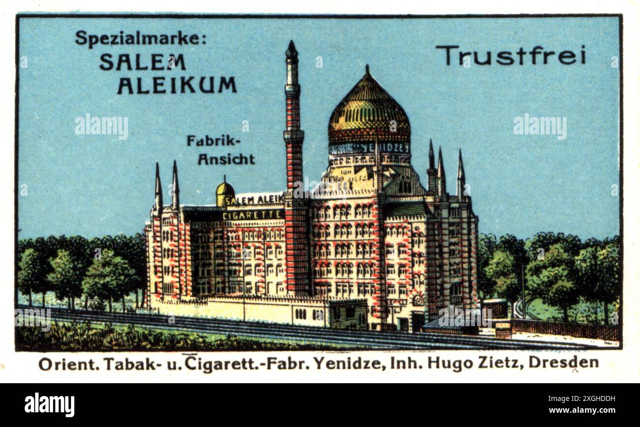 Pubblicità, tabacco, sigarette, etichetta speciale Salem Aleikum, INFORMAZIONI-DIRITTI-SUPPLEMENTARI-NON-DISPONIBILI Foto Stock