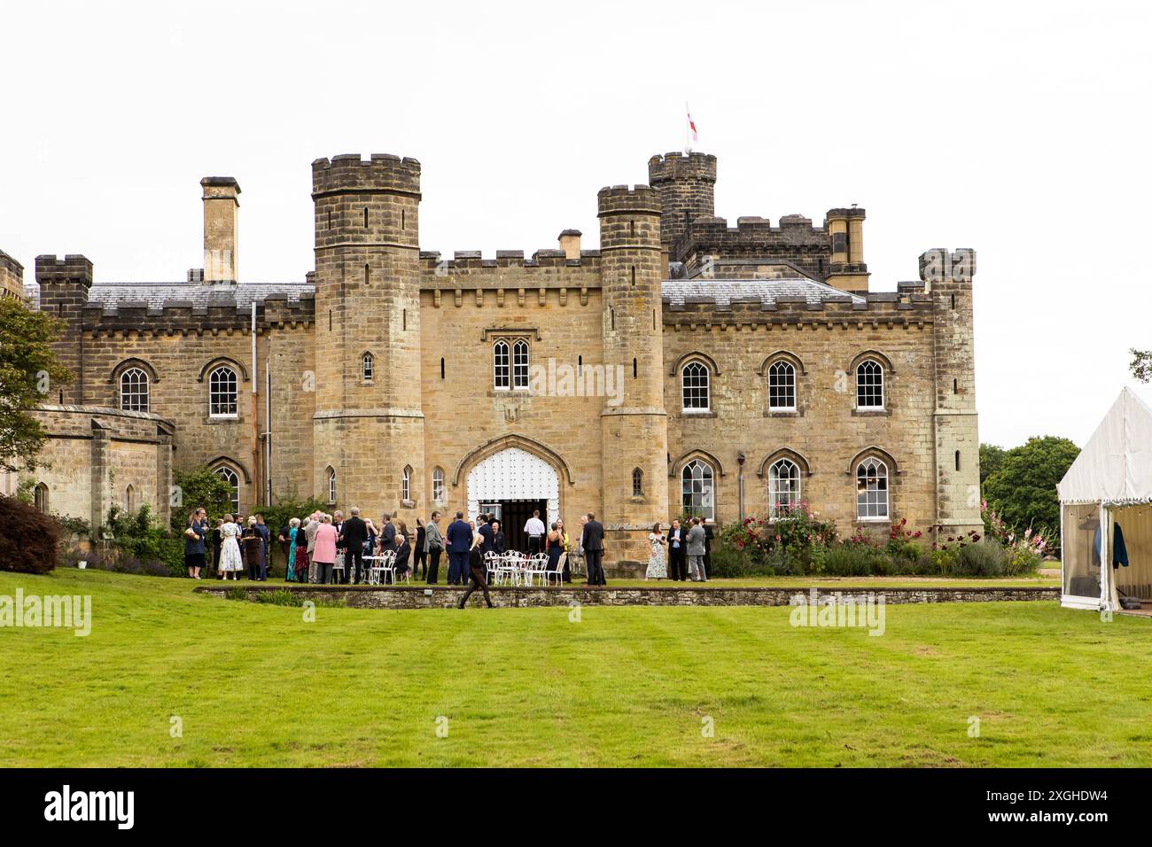 Castello di Chiddingstone, un castello del XIX secolo a Chiddingstone, nel Kent Foto Stock