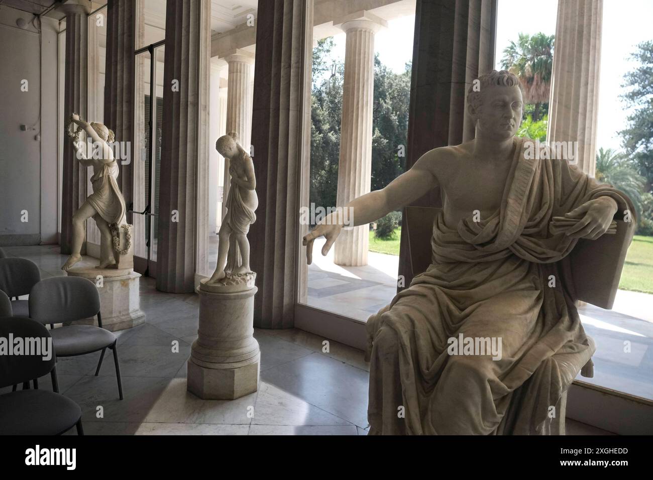 Diego Aragona Pignatelli Cortes Museum Diego Aragona Pignatelli Cortes Museum and Carriage Museum passa sotto la direzione del Palazzo reale di Napoli. ABP03163 Copyright: XAntonioxBalascox Foto Stock