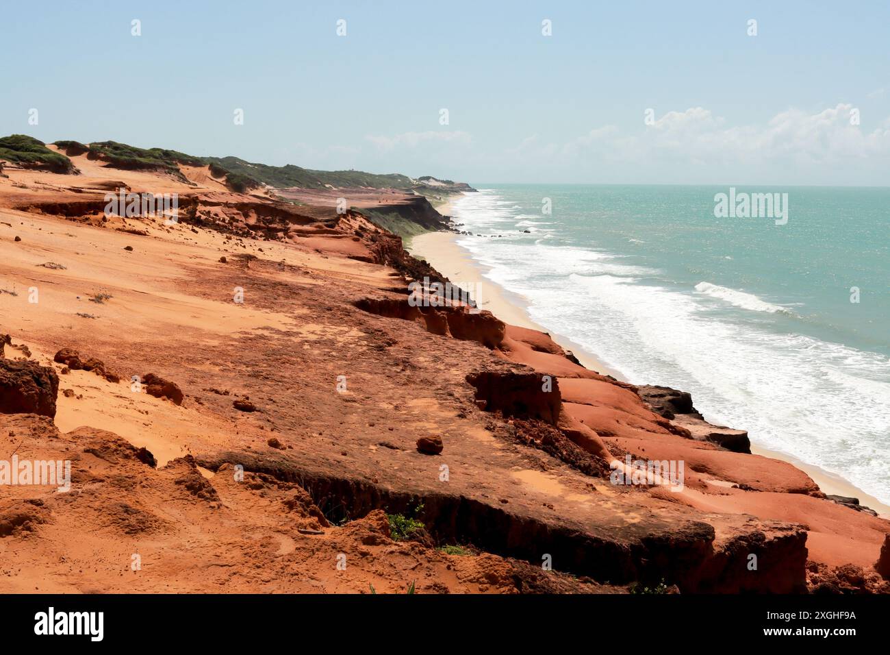 Il bellissimo mirante de Falesias o guarda fuori vicino alla spiaggia di Pipa, Tibau do sul, nello stato del Rio grande do Norte, Brasile Foto Stock