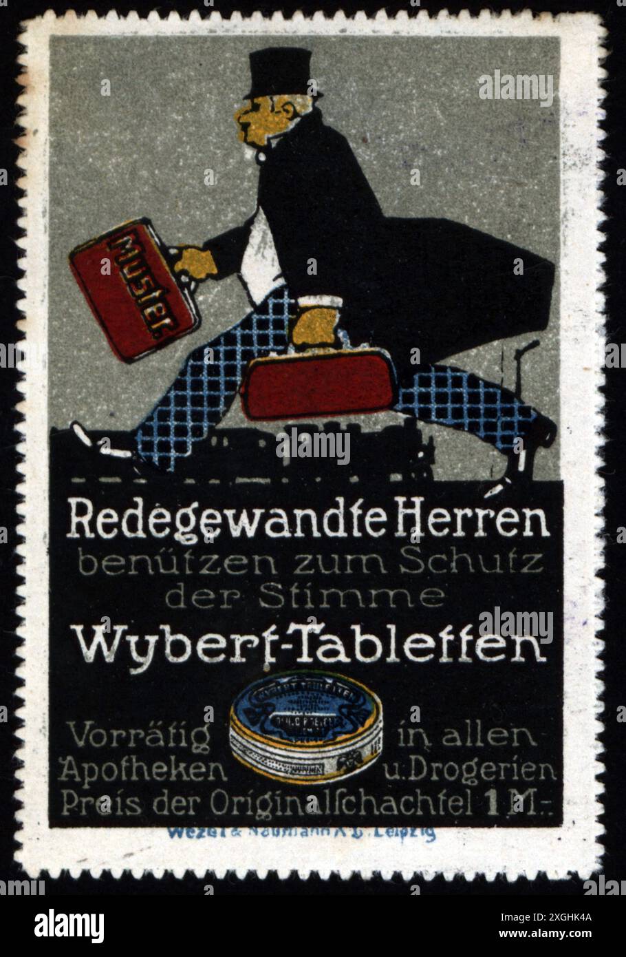 Pubblicità, medicina, droga, profumi e materiale di bendaggio, Hans Pfeuffer, INFORMAZIONI-DIRITTI-SUPPLEMENTARI-NON-DISPONIBILI Foto Stock