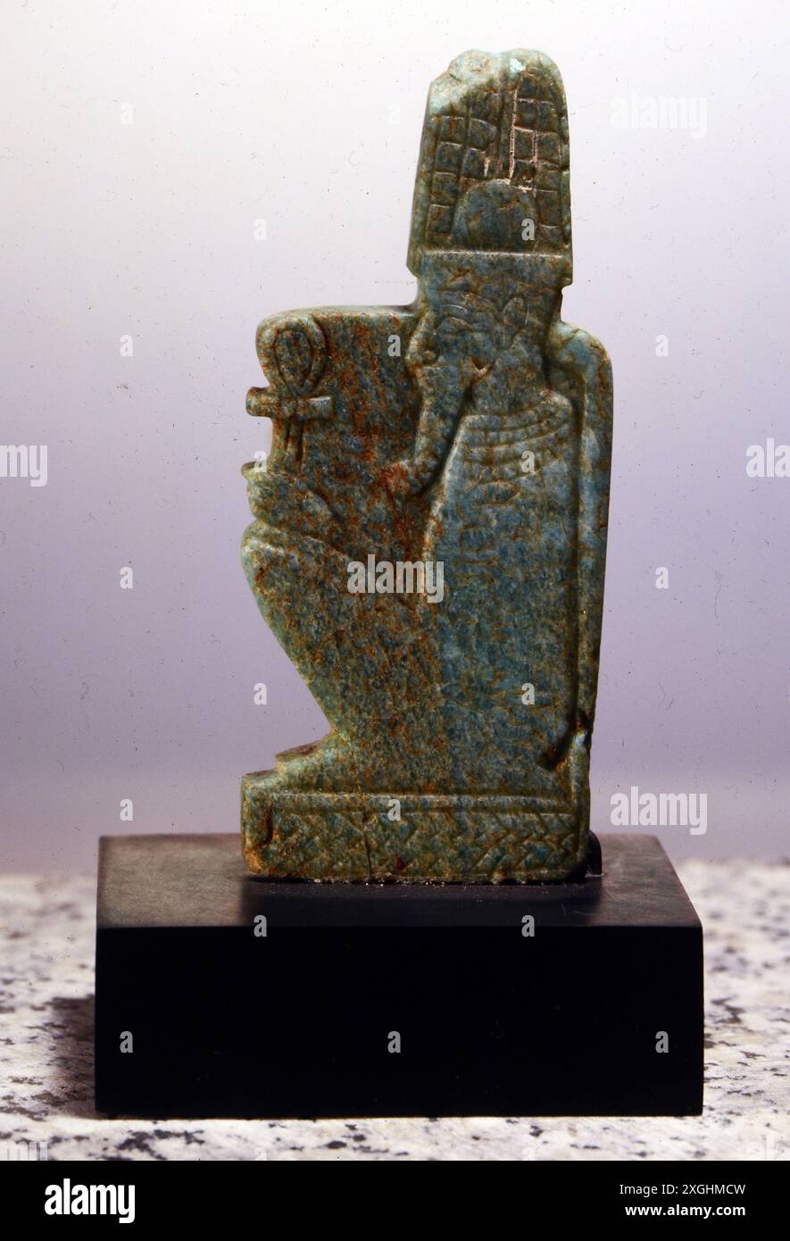 Belle arti, Egitto, artigianato, scultura di Dio Amon, 712 - 657 a.C., pietra, COPYRIGHT DELL'ARTISTA NON DEVE ESSERE CANCELLATO Foto Stock