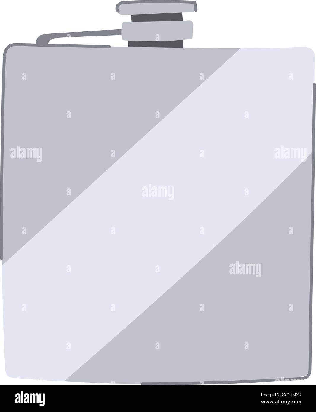 illustrazione del vettore del cartone animato con alcool per matraccio di vetro Illustrazione Vettoriale