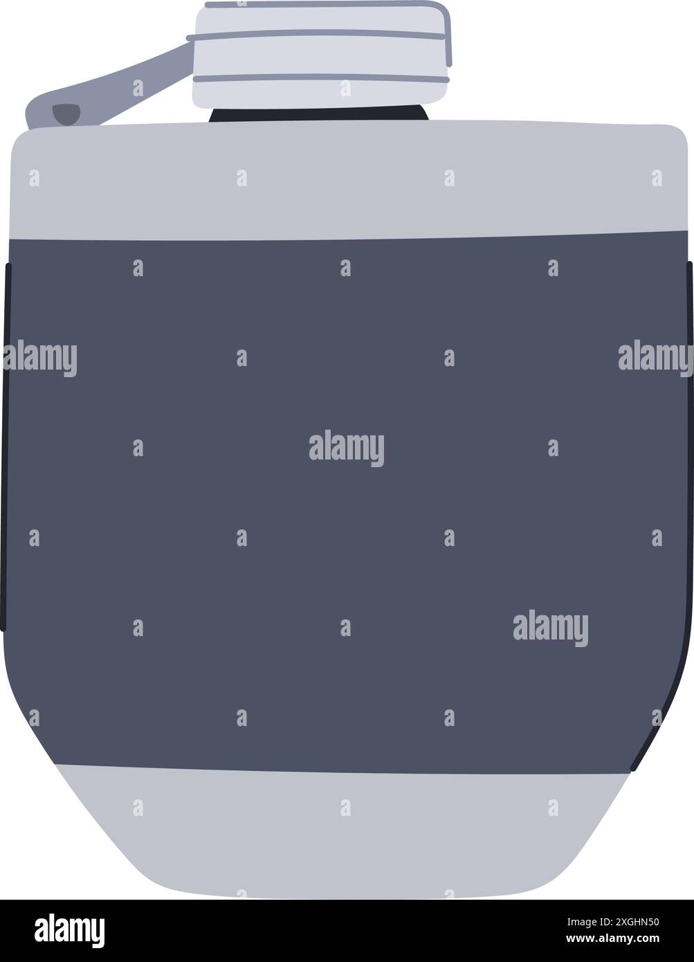 illustrazione vettoriale del fumetto di alcool per fiasca dell'anca Illustrazione Vettoriale