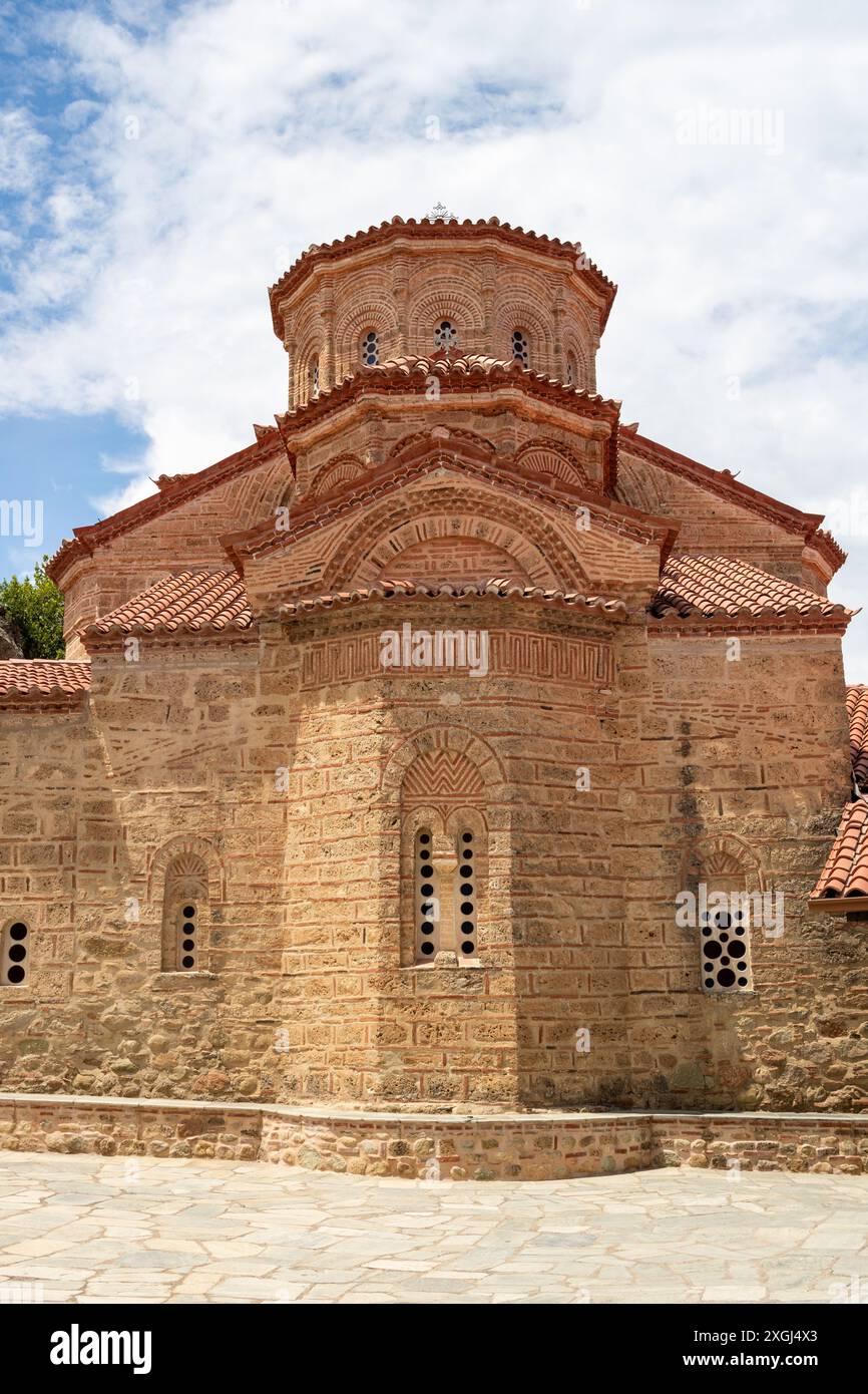 I grandi monasteri di Meteora nella Grecia settentrionale Foto Stock