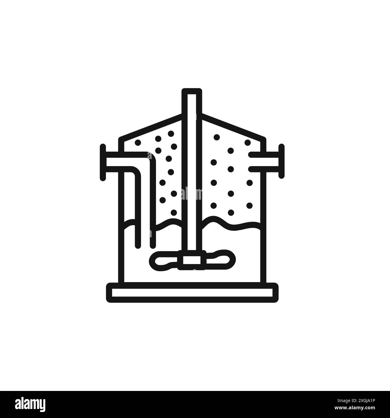 raccolta del logo vettoriale dell'icona della biomassa di digestione anaerobica per l'interfaccia utente dell'app web Illustrazione Vettoriale