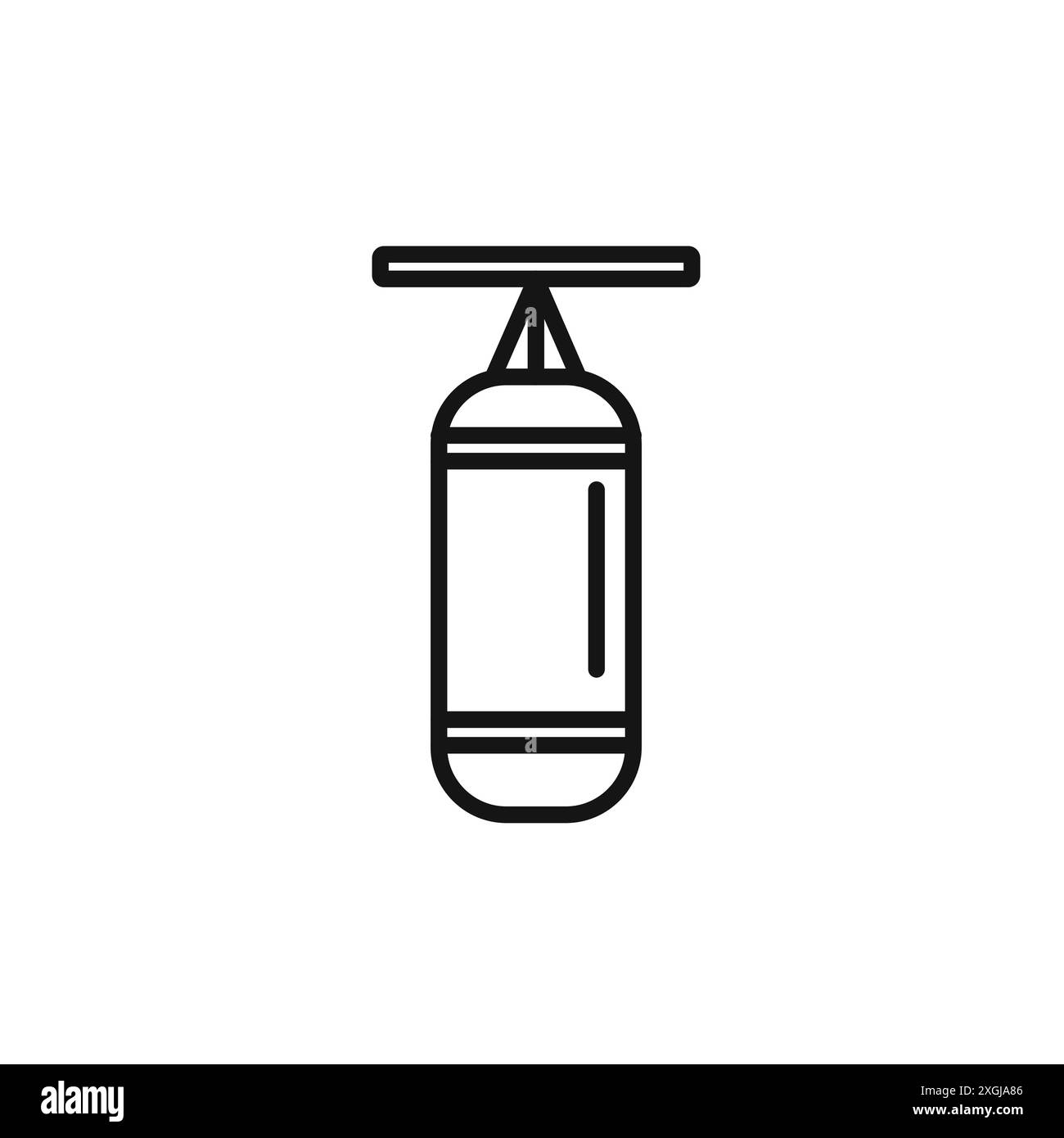 Collezione di logo vettoriali con icone per pugilato per l'interfaccia utente dell'app Web Illustrazione Vettoriale