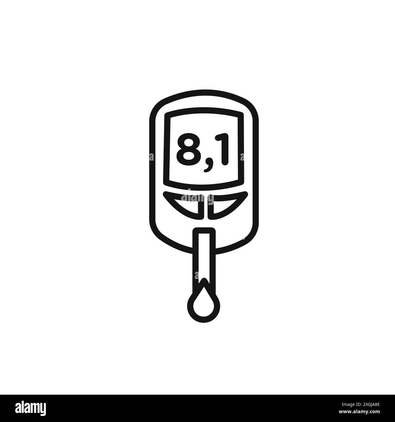 raccolta del logo del vettore dell'icona della glicemia per l'interfaccia utente dell'app web Illustrazione Vettoriale