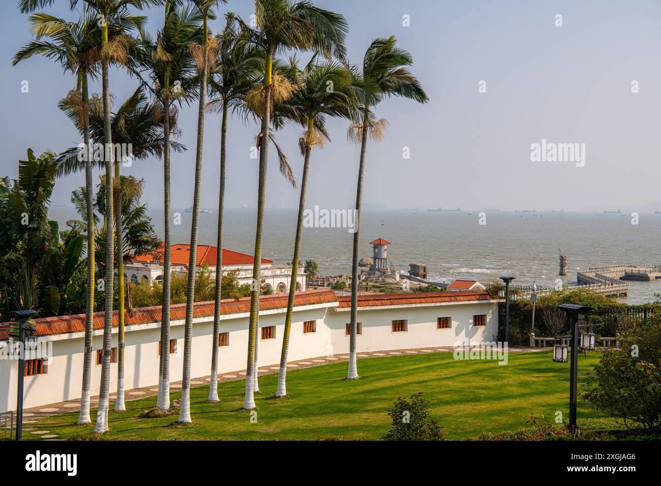Giardino di Shuzhuang, giardino tradizionale cinese, Gulangyu, provincia del Fujian di Xiamen Cina Foto Stock