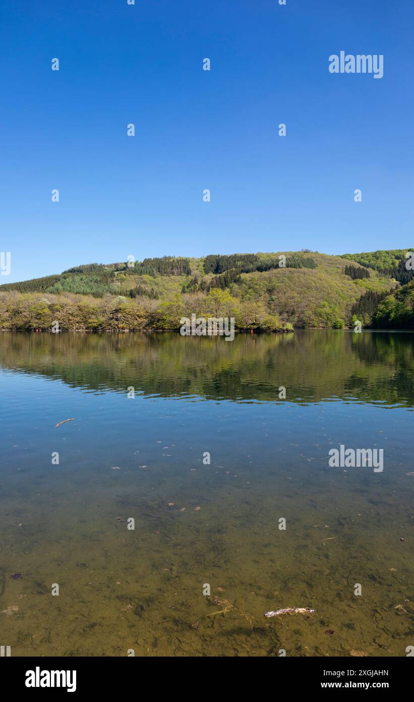 Europa, Lussemburgo, Insenborn, Lac Sure di Plage de Burfelt Foto Stock