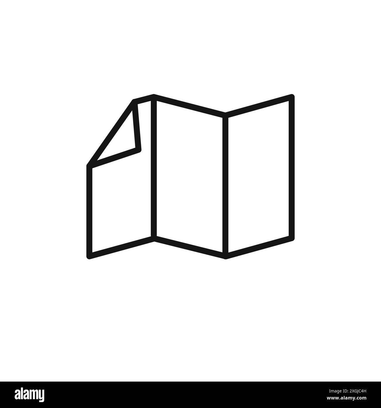 Collezione di logo vettoriali con icone di carta piegata per l'interfaccia utente dell'app Web Illustrazione Vettoriale