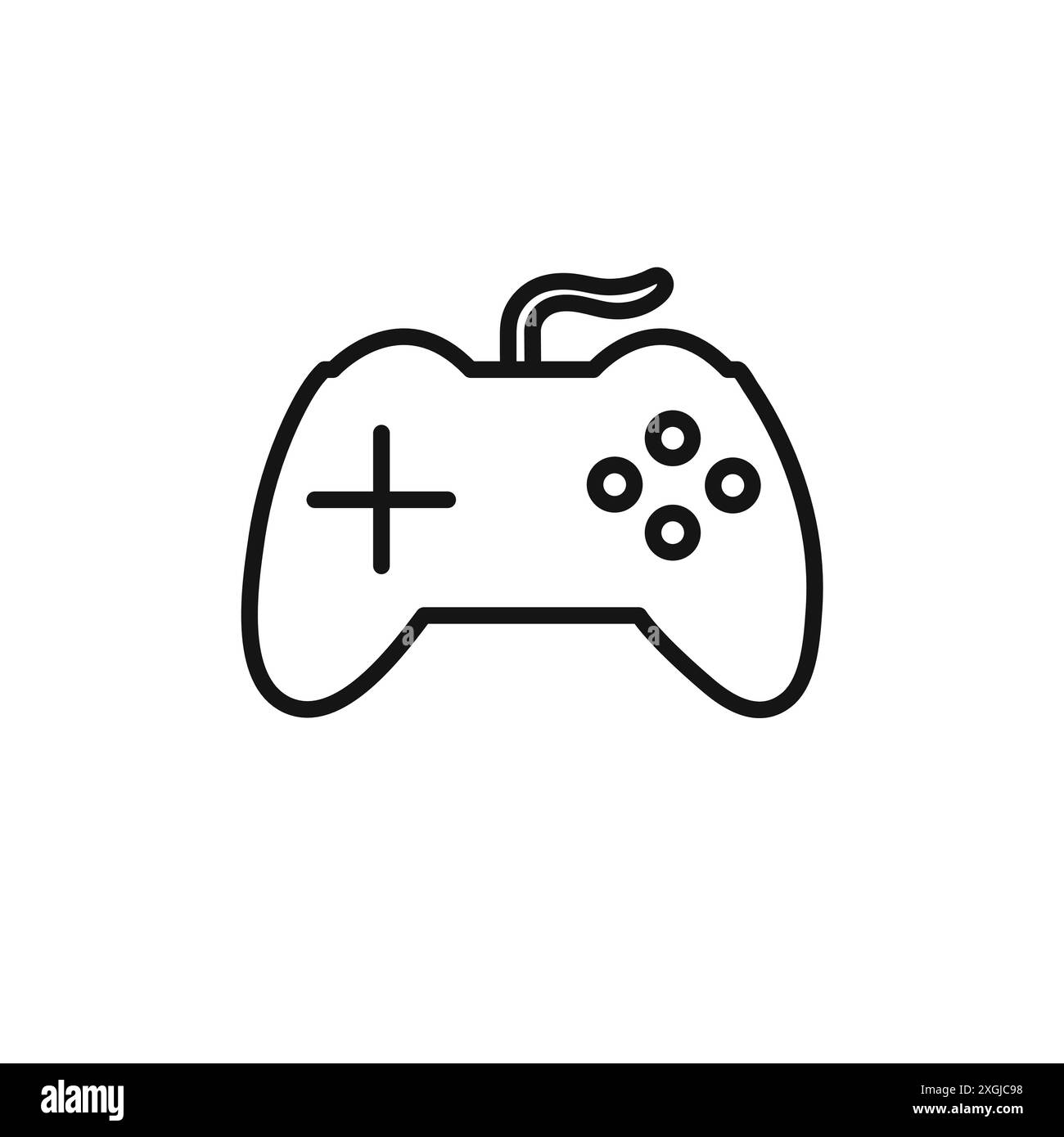 Insieme di logo vettoriale icona joystick per l'interfaccia utente dell'app Web Illustrazione Vettoriale