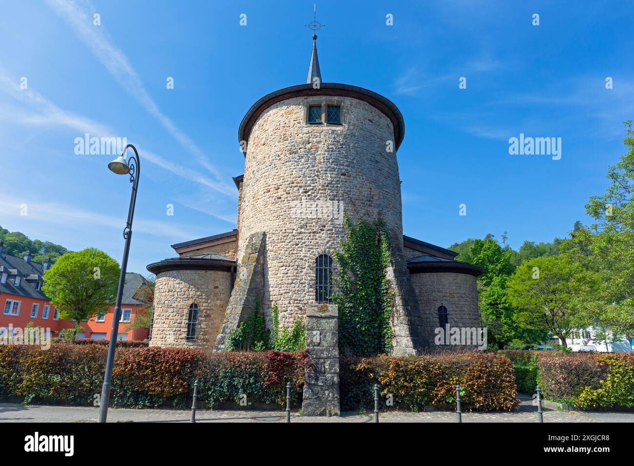 Europa, Lussemburgo, Diekirch, Saeul, Église Assomption de la Bienheureuse Vierge Marie (Chiesa dell'assunzione della Beata Vergine Maria) Foto Stock