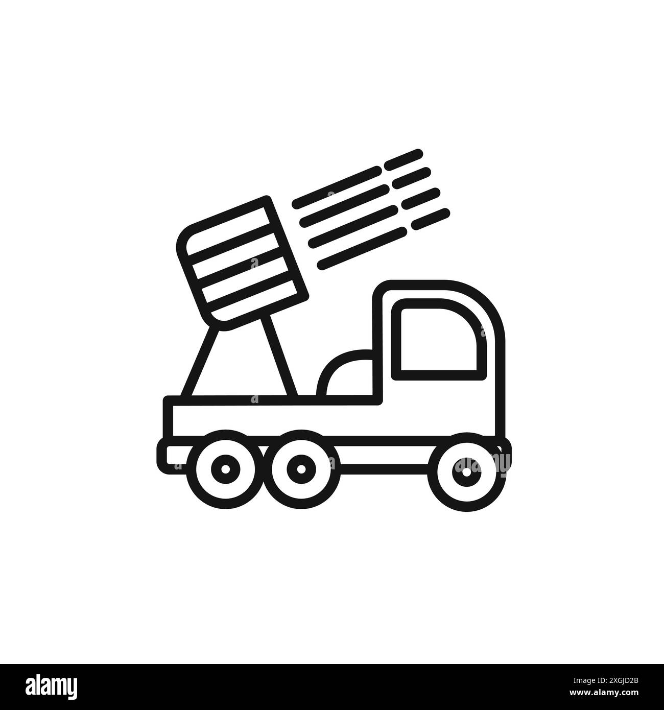 Collezione di set di logo vettore icona missile Launcher per l'interfaccia utente dell'app Web Illustrazione Vettoriale