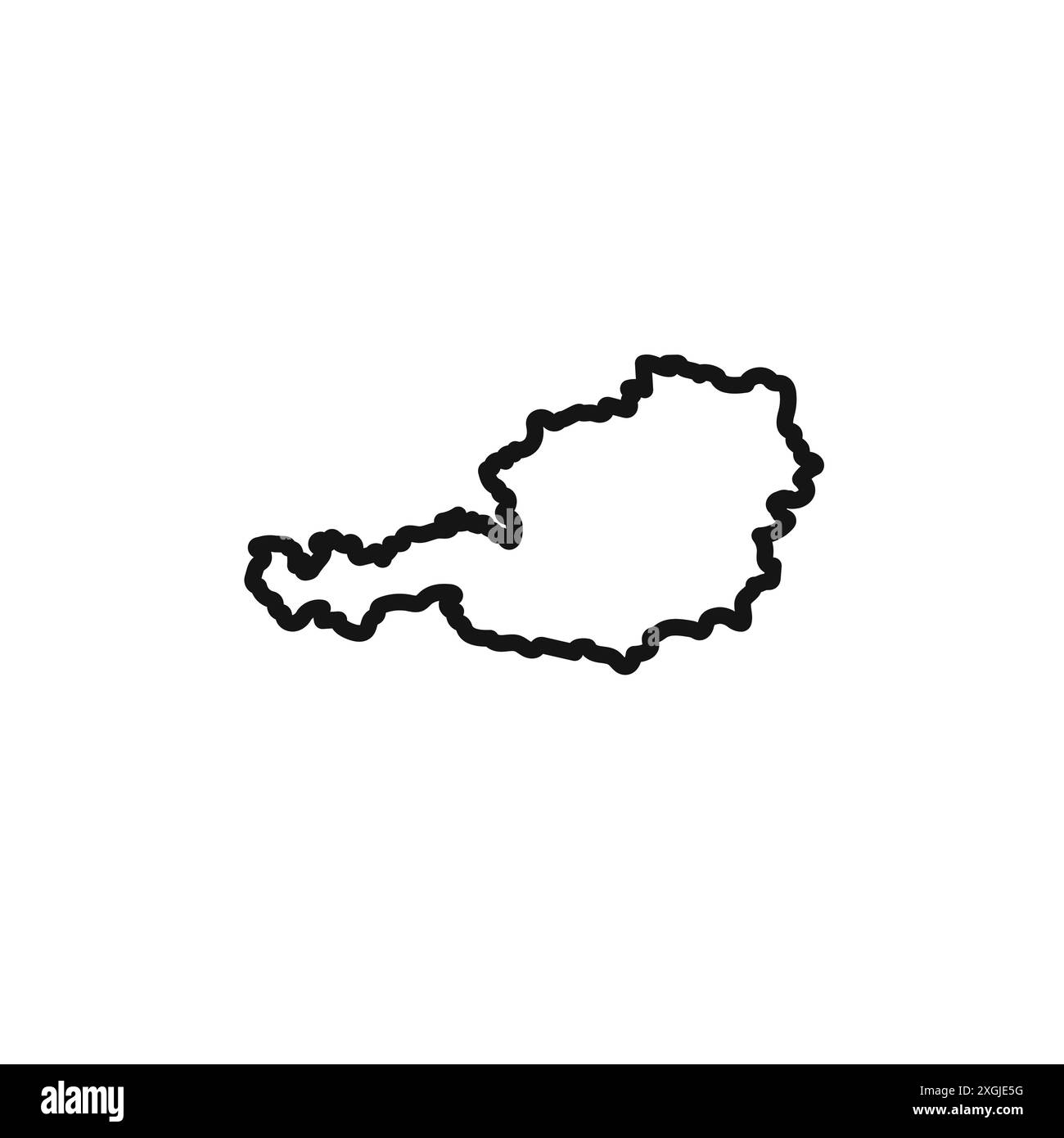 mappa dell'Austria icona vettoriale collezione set di logo per l'interfaccia utente dell'app Web Illustrazione Vettoriale