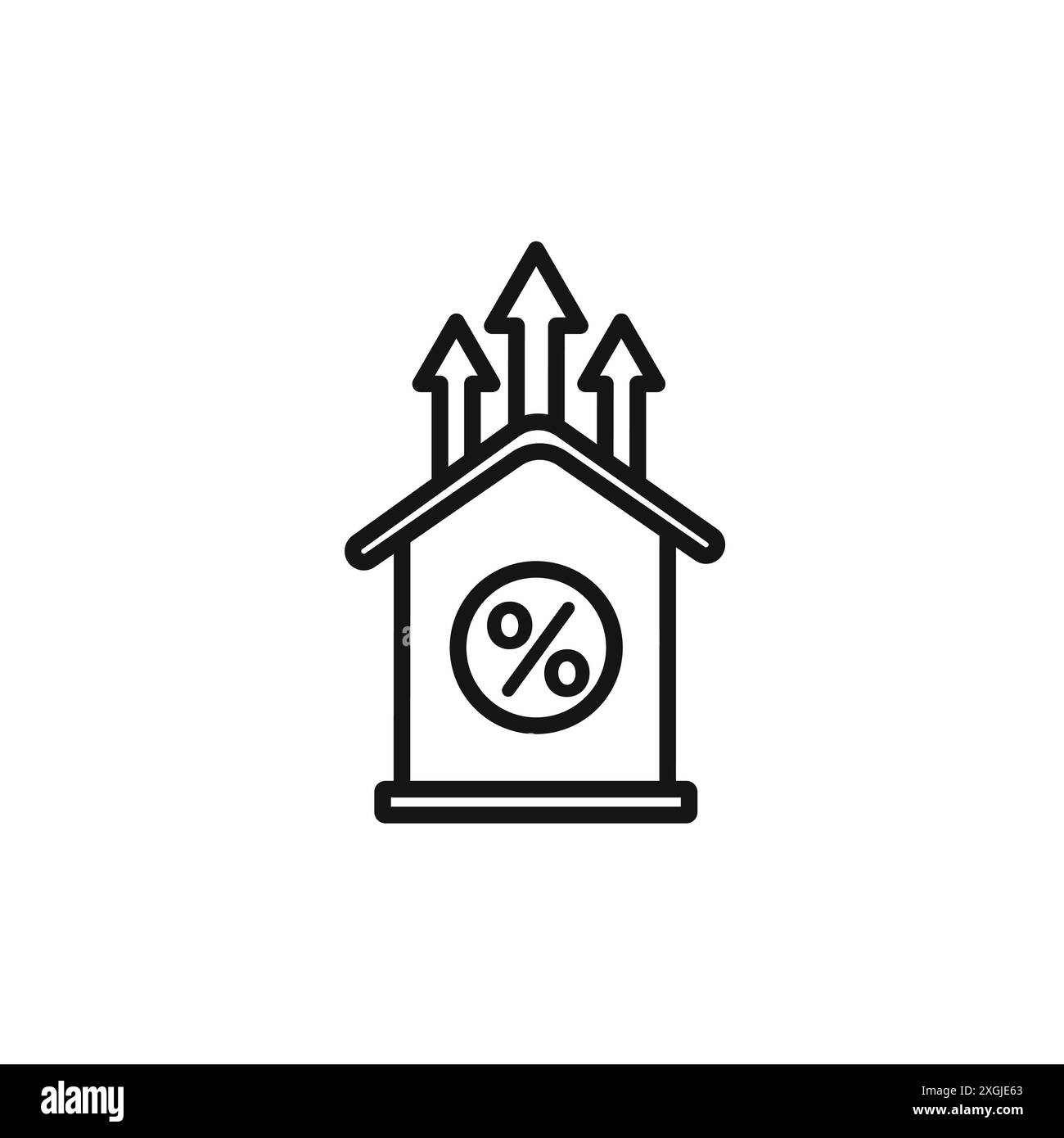 Rate for mortgage icon Vector logo set Collection for web app ui Illustrazione Vettoriale