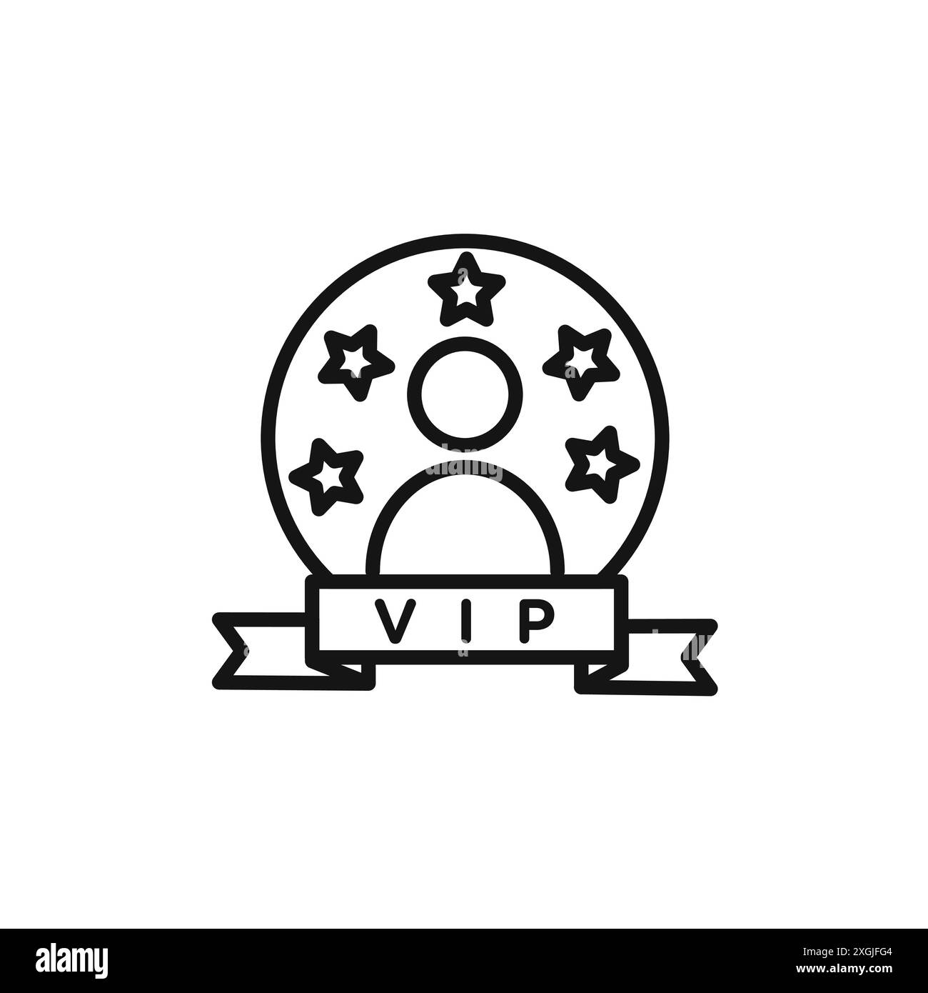 collezione di set di logo vettoriale per l'icona della persona vip per l'interfaccia utente dell'app web Illustrazione Vettoriale