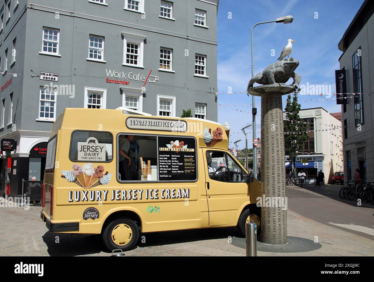 Charing Cross a Saint Helier nel Jersey Foto Stock