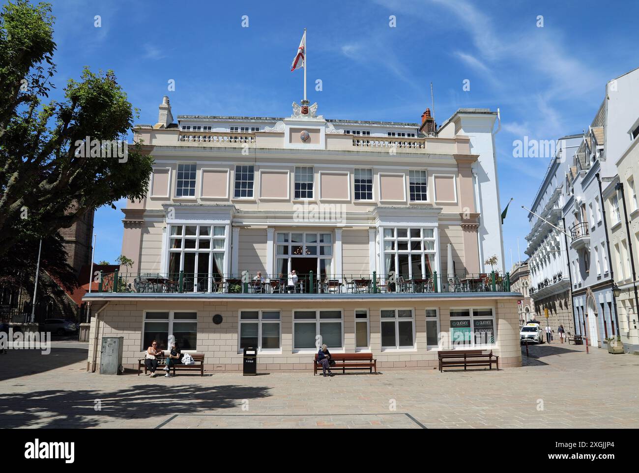 Royal Square a Saint Helier nel Jersey Foto Stock