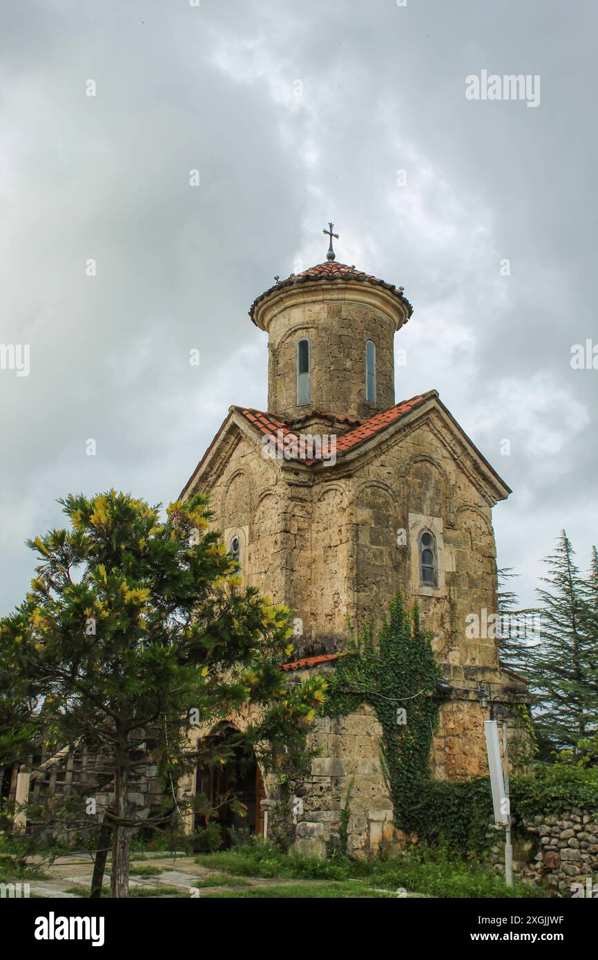 Monastero di Martvili - una chiesa cristiana e complesso monastico del primo medioevo nella città di Martvili, regione Samegrelo-Zemo Svaneti, nella città di M Foto Stock