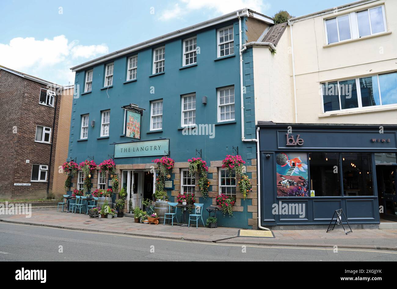 The Langtry a Seaton Place a Saint Helier Foto Stock