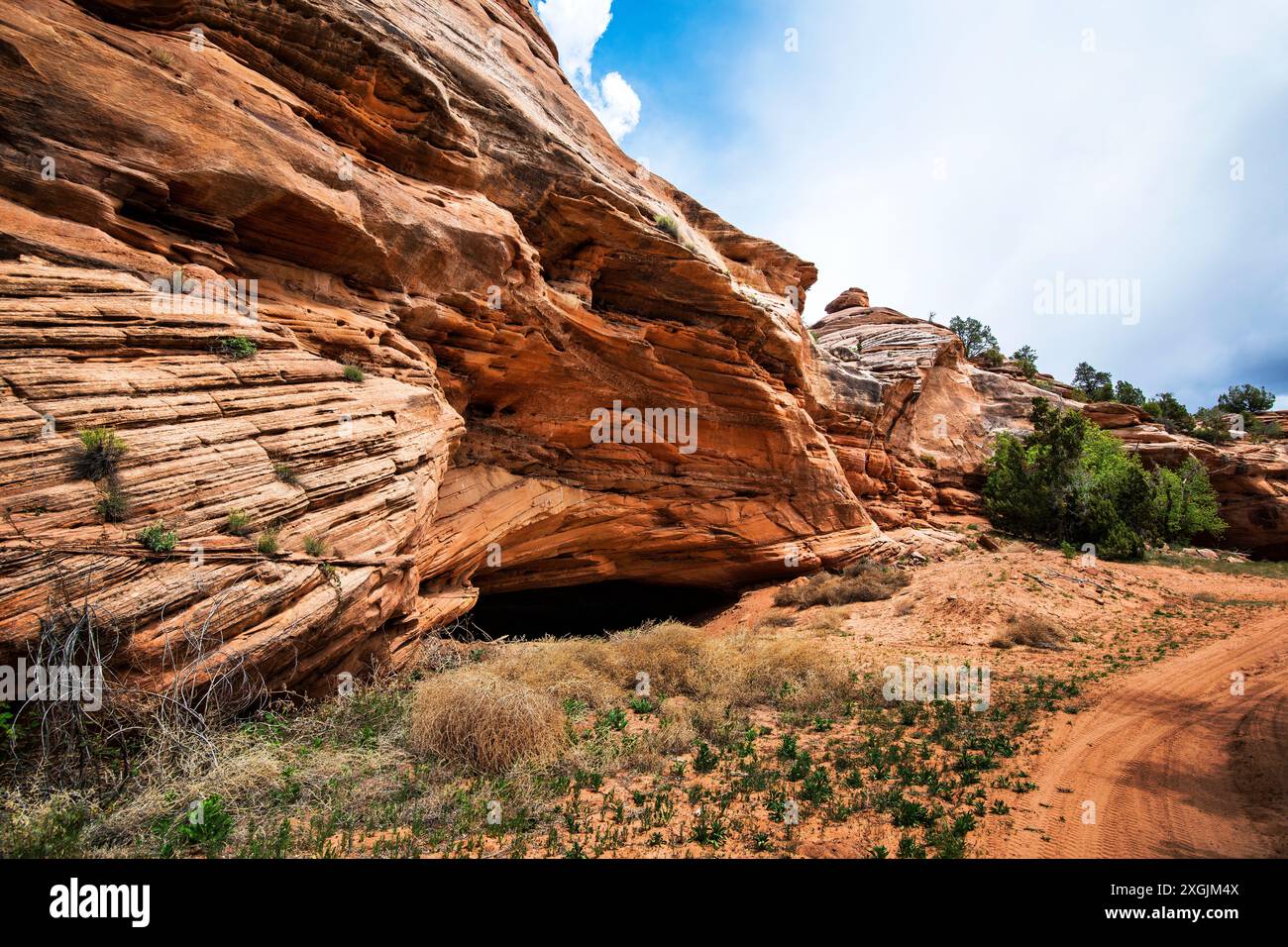 Il Cave Lakes Canyon Ranch offre un'esperienza di soggiorno e gioco unica nel suo genere, con esclusive avventure in loco, Kanab, Utah Foto Stock