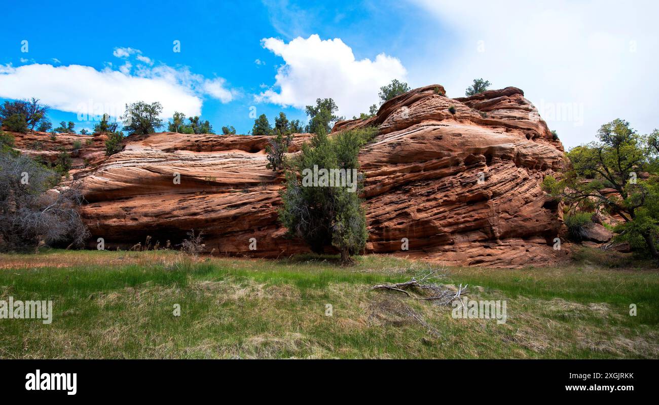 Il Cave Lakes Canyon Ranch offre un'esperienza di soggiorno e gioco unica nel suo genere, con esclusive avventure in loco, Kanab, Utah Foto Stock