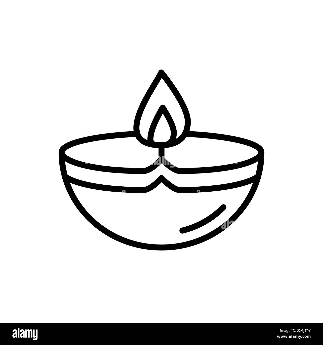 Collezione di logo vettoriali Diwali diya per l'interfaccia utente dell'app Web Illustrazione Vettoriale