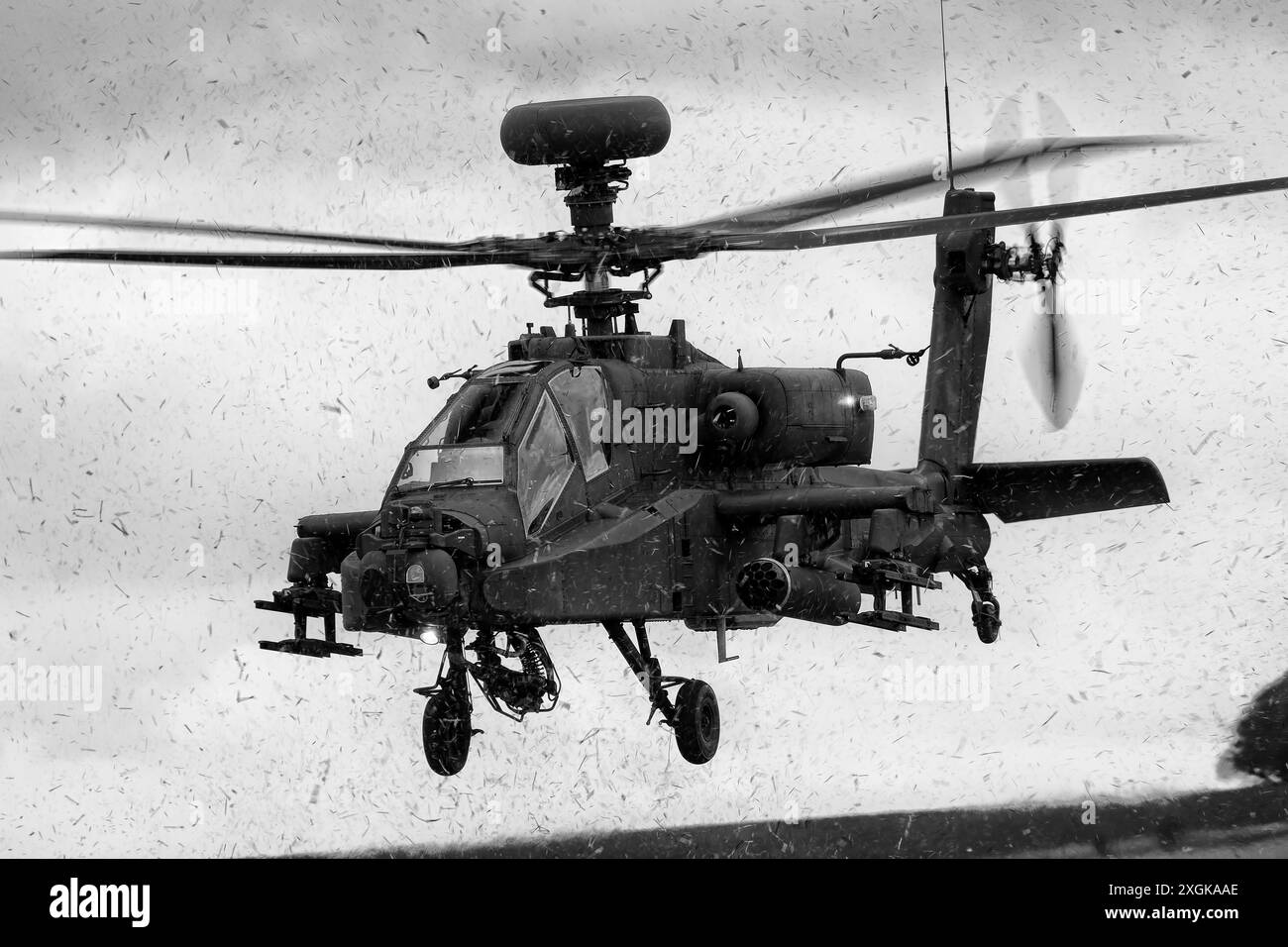 Elicottero Apache AH-64 dell'Army Air Corps. Foto Stock